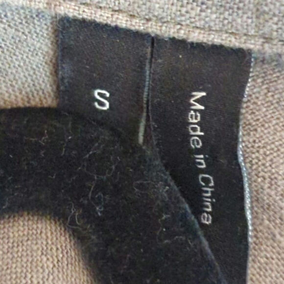 Theory Green Button Up Linen Short Sleeve Casual Top Women's Small - Picture 6 of 7